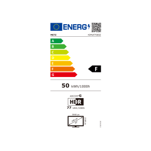 METZ TV 43" UHD LED SMART TV, 4K, Google TV, Class F