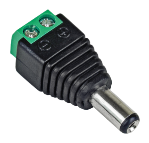 Power connector with bolt BRAVAS 12v,2.1/5.5mm Male