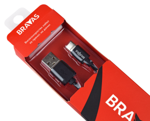 USB Type C cable black 1m. FAST CHARGE certified