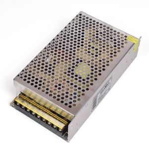 Video surveillance power supply AC/DC 12V 20A with metal block