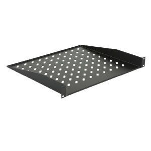 Communication cabinet shelf 250mm 1U 19“ 2 points