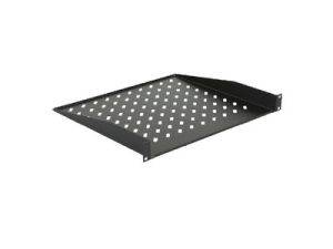 Communication cabinet shelf 400mm 1U 19“ 2 points
