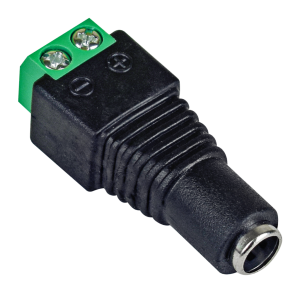 Power connector with bolt 12v, female 5.5 x 2.1mm, D04