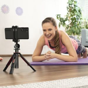 Hama “Solid 80 Ball” Mobile Phone Tripod, Travel Tripod, Remote Release, max. 80 cm