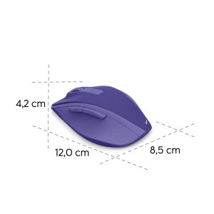 HAMA Безжична оптична мишка WM-500 Recharge, 6 бут.,800/1200/1600 dpi, безшумна, лилаво