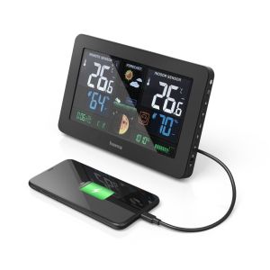 HAMA Електронна метеостанция "Premium", цветен LED дисплей