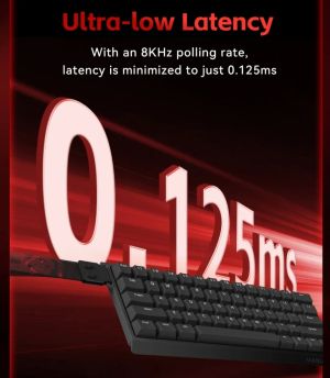 Madlions професионална геймърска механична клавиатура Professional Gaming Mechanical Keyboard MAD 60 HE Flagship V2 - 8K, Magnetic Amber Pro Switches - White