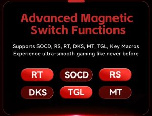 Madlions професионална геймърска механична клавиатура Professional Gaming Mechanical Keyboard MAD 60 HE Flagship V2 - 8K, Magnetic Amber Pro Switches - White