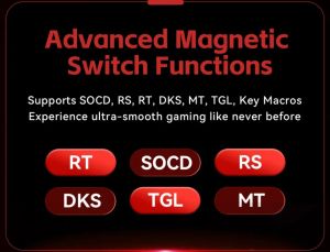 Madlions професионална геймърска механична клавиатура Professional Gaming Mechanical Keyboard MAD 60 HE Flagship V2 - 8K, Magnetic Amber Pro Switches - Black