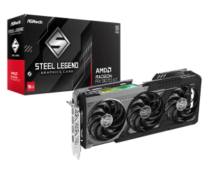 Graphic card ASRock RADEON RX 9070 XT STEEL LEGEND DARK 16GB GDDR6