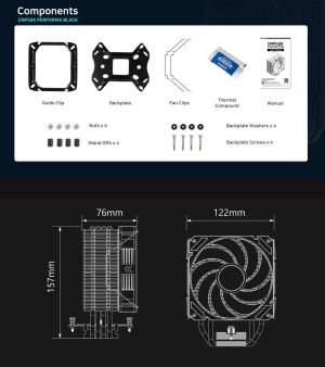 Zalman охладител за процесор CPU Cooler CNPS9X PERFORMA BLACK