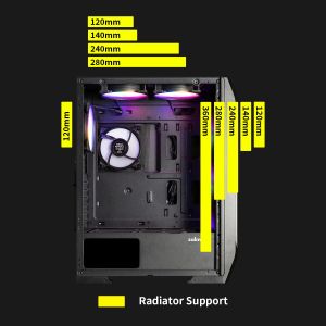 Zalman кутия за компютър Case ATX - N7 PLUS - 7 fans included, Tempered Glass