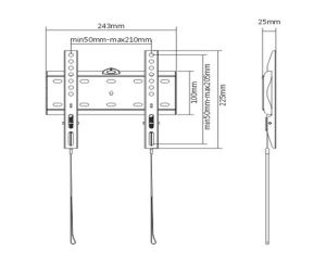 Gembird TV Mount - WM-42F-01 - 23"-42", 30 kg