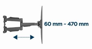 Gembird стенна стойка за телевизор TV Mount - WM-58ST-01 - 32"-58", 36.4 kg