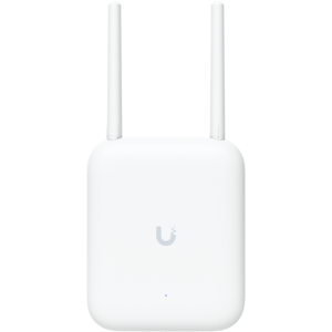Ubiquiti U7-Outdoor All-weather WiFi 7 AP with 4 spatial streams, an integrated directional super antenna, and versatile mounting options
