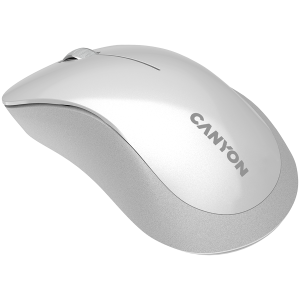 CANYON MW-11, 2.4 GHz Wireless mouse ,with 3 buttons, DPI 1200, Battery:AAA*2pcs ,pearl white gray67*109*38mm 0.063kg