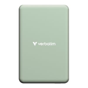 Външна батерия Verbatim Charge 'n' Go Essentials Power Bank Magnetic Wireless 10000mAh Green