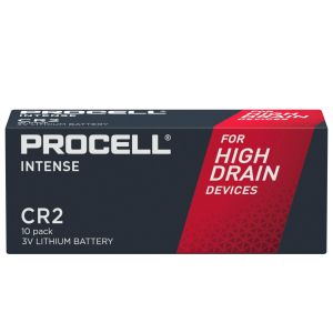 Battery lithium industrial CR2 3V  10 pcs in box PROCELL INTENSE DURACELL /price for 10 batteries/