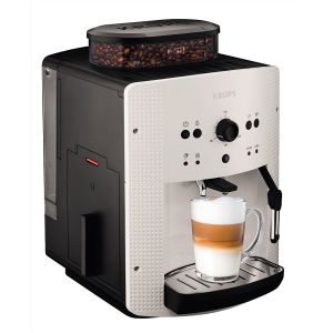 Coffee machine Krups EA810570, Espresseria Automatic Manual, Coffee machine, 1450W, 15 bar, white