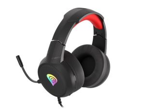 Căști Genesis Gaming Headset Neon 200 RGB Negru-Roșu