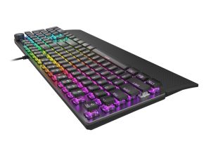 Tastatură Genesis Tastatură mecanică pentru jocuri Thor 401 RGB Iluminare din spate Comutator maro Software de aspect SUA