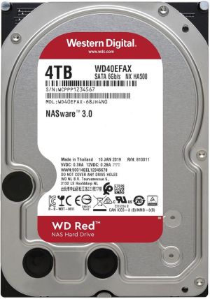 Hard disk WD RED, 4000 GB, 5400 RPM, 256 MB, SATA 3, WD40EFAX