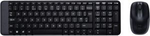 Set tastatură și mouse fără fir Logitech MK220, negru