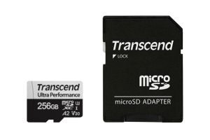 Memorie Transcend 256 GB micro SD cu adaptor UHS-I U3 A2 Ultra Performance