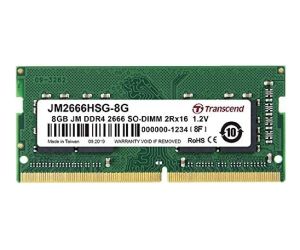Memorie Transcend 8GB JM DDR4 2666Mhz SO-DIMM 1Rx16 1Gx16 CL19 1.2V