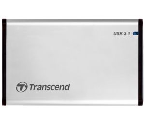 Carcasă pentru hard disk Transcend 0GB StoreJet 2.5" (SATA), USB 3.1, carcasă din aluminiu