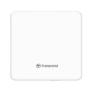 Unitate optică Transcend 8X DVD±RW, tip subțire, USB 2.0 (alb), grosime de 13,9 mm
