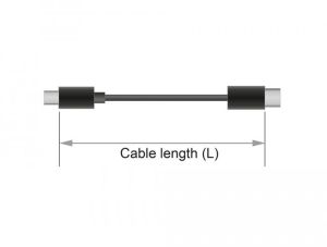 Cablu Delock, DisplayPort tată - DisplayPort tată, 3,0 m, 8K 60 Hz, negru