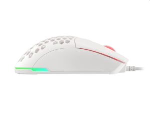 Mouse Genesis Mouse pentru jocuri Krypton 8000DPI RGB Ultralight Alb PAW3333