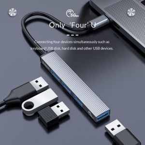 Orico hub USB3.0/2.0 HUB 4 porturi - intrare tip C - AH-13-GY