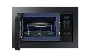 Microwave oven Samsung MG23A7013CA/OL, Built-in microwave grill, Ceramic Inside, 23l, 800 W, Blue LED Display, Black door, Black stainless steel frame