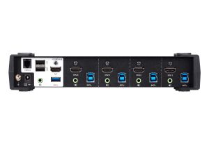 Comutator KVMP ATEN CS1824, 4 porturi, 4K, USB 3.0, HDMI Audio