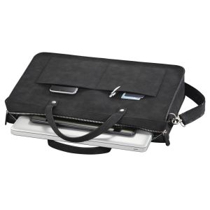 Geantă pentru laptop HAMA Classy, Încărcător de sus, 34 - 36 cm (13.3"- 14.1"), Negru