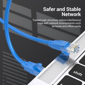 Cablu Vention LAN UTP Cat.6 Patch Cable - 2M Albastru - IBELH