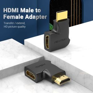 Adaptor Vention Adaptor HDMI Vertical Plat 90 grade M/F - AIPB0