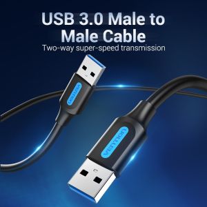 Cablu Vention USB 3.0 AM / AM - 1.5M Negru - CONBG
