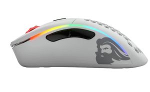 Mouse pentru jocuri Glorious Model D- Wireless (alb mat)