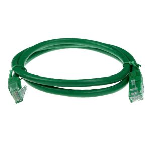 Cablu patch de rețea ACT U/UTP, CAT 6, RJ-45 - RJ-45, 1,5 m, conductori de cupru, verde, ambalare în vrac