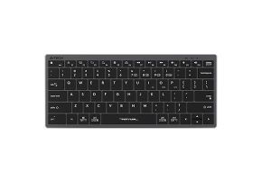 Tastatură fără fir A4TECH FBX51C FStyler Stone neagră, Bluetooth, 2,4 GHz, USB-C, gri