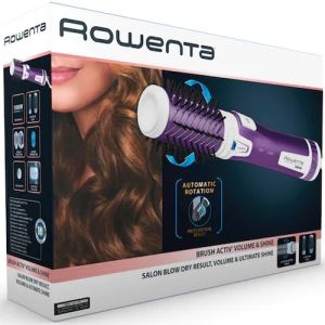 Perie electrica de par Rowenta CF9530F0, Brush Activ Volume & Shine, perie rotativa, dubla ionizare, 1000W, 2 setari de temperatura + aer rece, 2 directii de rotatie, 2 perii diametre (40 mm - 50 mm)