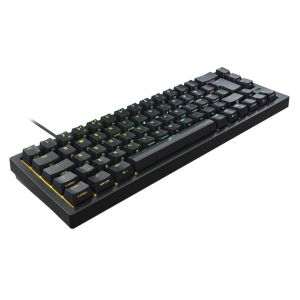 Tastatură mecanică pentru jocuri XTRFY K5, 65% Hotswap, iluminare de fundal RGB, aspect UK Kailh Red, Negru