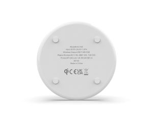 Încărcător wireless RAPOO XC105, Qi, 5W/7.5W/10W, alb