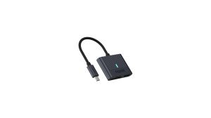 Cititor de carduri inteligente Rapoo UCR-3001, USB-C, Negru