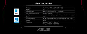 Sertar pentru SSD ASUS ROG Strix Arion Lite, negru