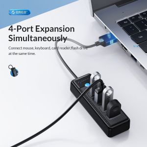 Hub Orico HUB USB3.0 4 porturi Negru - PW4U-U3-015-BK