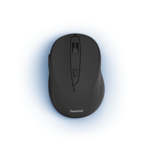 Mouse fără fir Hama MW-400 V2, 6 butoane, Ergonomic, USB, Negru